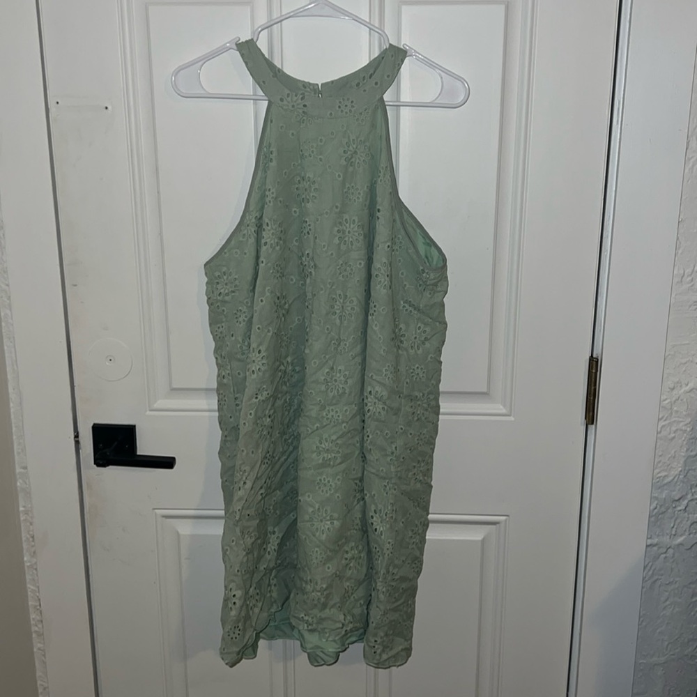 Green Halter top dress
